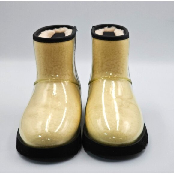 UGG Women's Natural/Black Rubber Classic Galaxy Bling Mini Boot Size 6 2940 - Picture 13 of 16